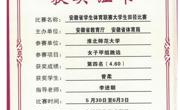 六合彩现场直播
学生在2024年安徽省学生体育联赛大学生田径比赛取得优秀成绩